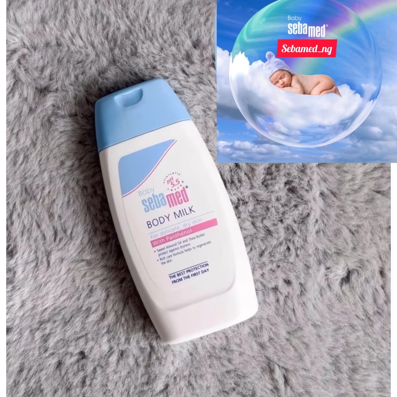 Fashion baby sebamed body lotion